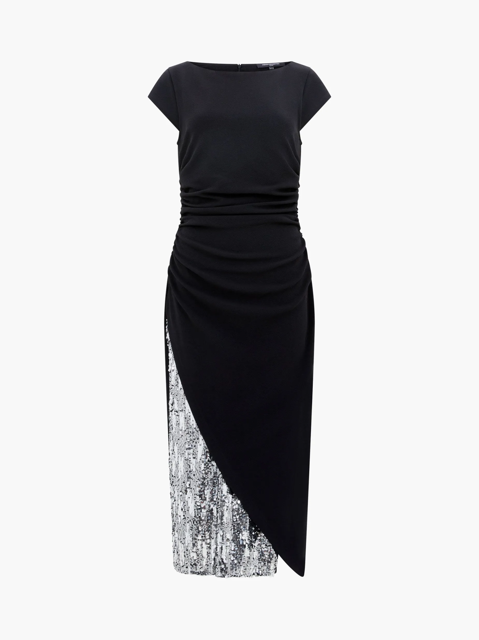 French Connection Dresses|Midi Dresses-Zanna Jersey Sequin Mix Midi Dress